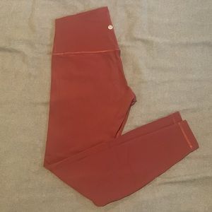 lululemon Align High-Rise Pant 28" - Burgundy, barely worn, NO PILLING